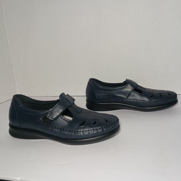 SAS Tripad Comfort Roamer Navy Nubuck Leather Shoe Loafer Wm's 7.5 L8882140 - Picture 11 of 16